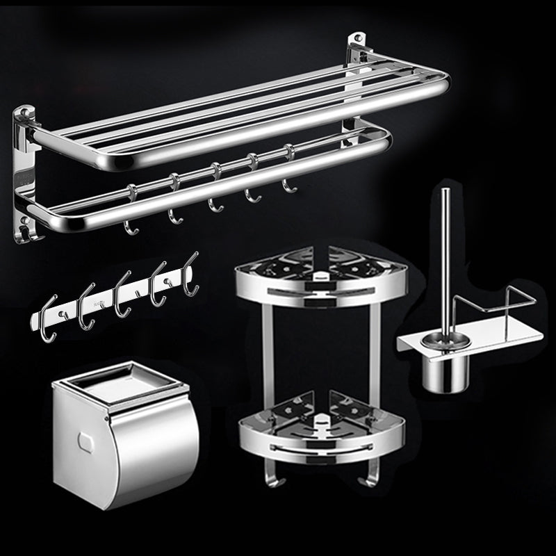 Modern Stainless Steel Bath Shelf Paper Holder Bathroom Accessory Kit