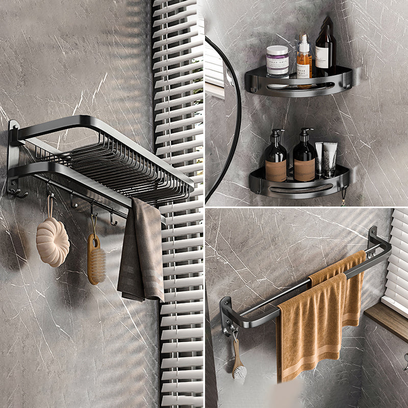 Modern Grey Bathroom Accessory Set  Bath Shelf Bath Hardware Set