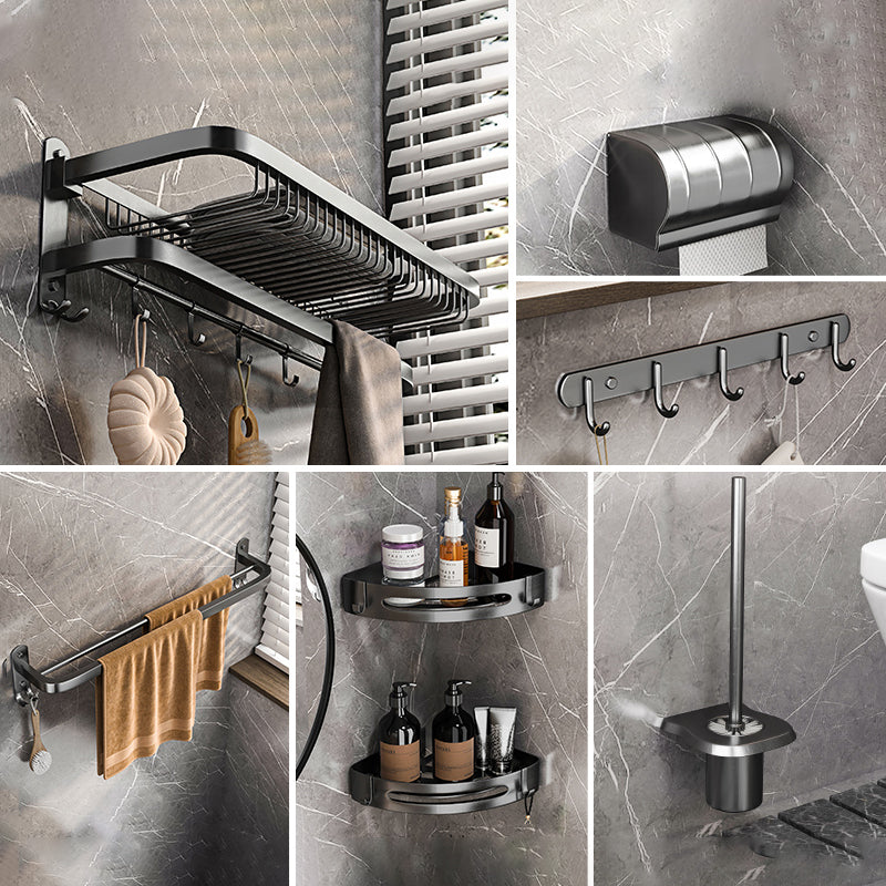 Modern Grey Bathroom Accessory Set  Bath Shelf Bath Hardware Set