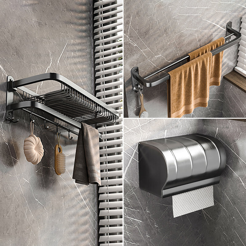 Modern Grey Bathroom Accessory Set  Bath Shelf Bath Hardware Set