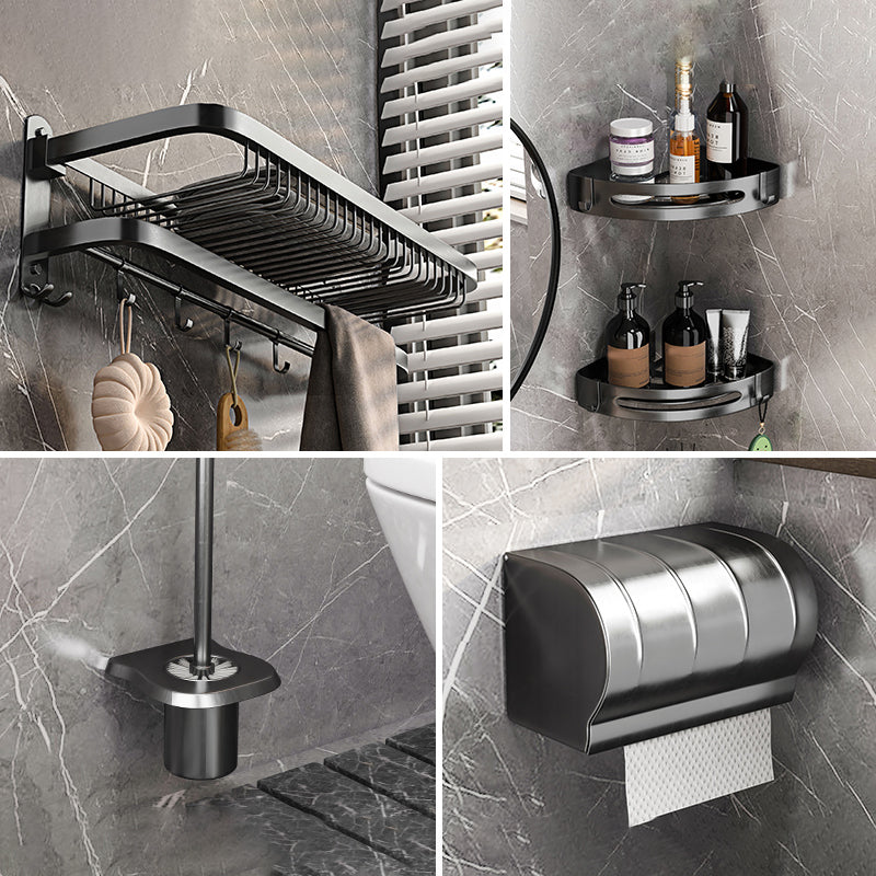 Modern Grey Bathroom Accessory Set  Bath Shelf Bath Hardware Set