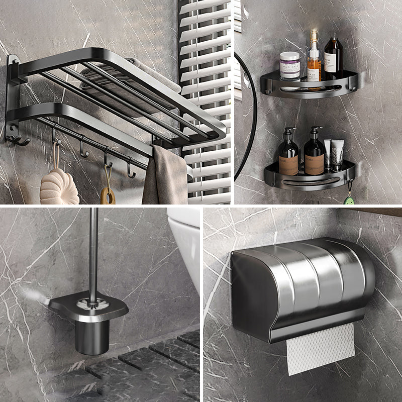 Modern Grey Bathroom Accessory Set  Bath Shelf Bath Hardware Set