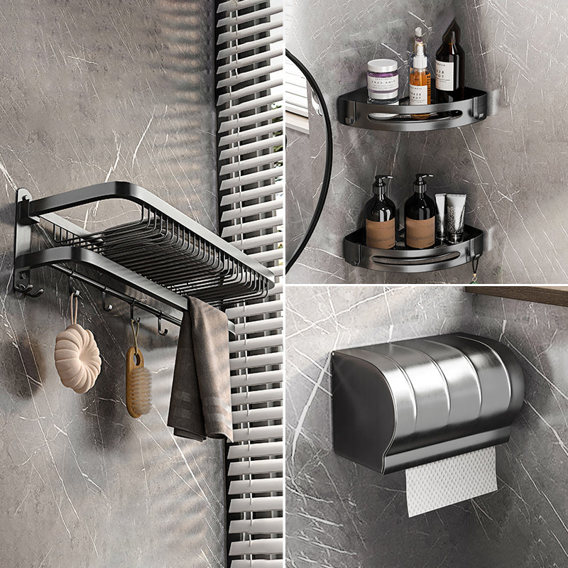 Modern Grey Bathroom Accessory Set  Bath Shelf Bath Hardware Set