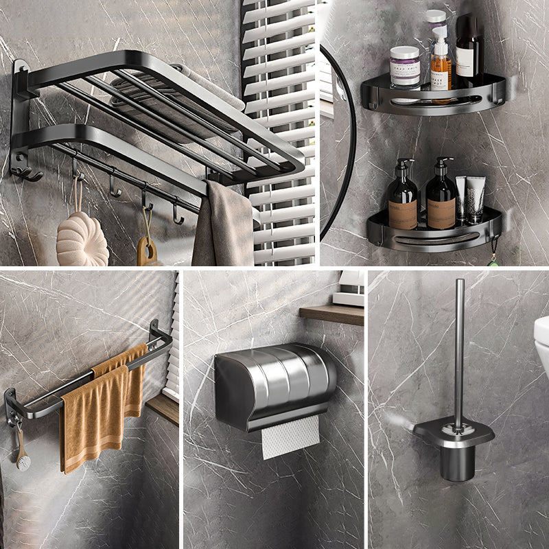 Modern Grey Bathroom Accessory Set  Bath Shelf Bath Hardware Set