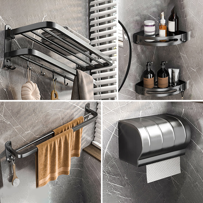 Modern Grey Bathroom Accessory Set  Bath Shelf Bath Hardware Set