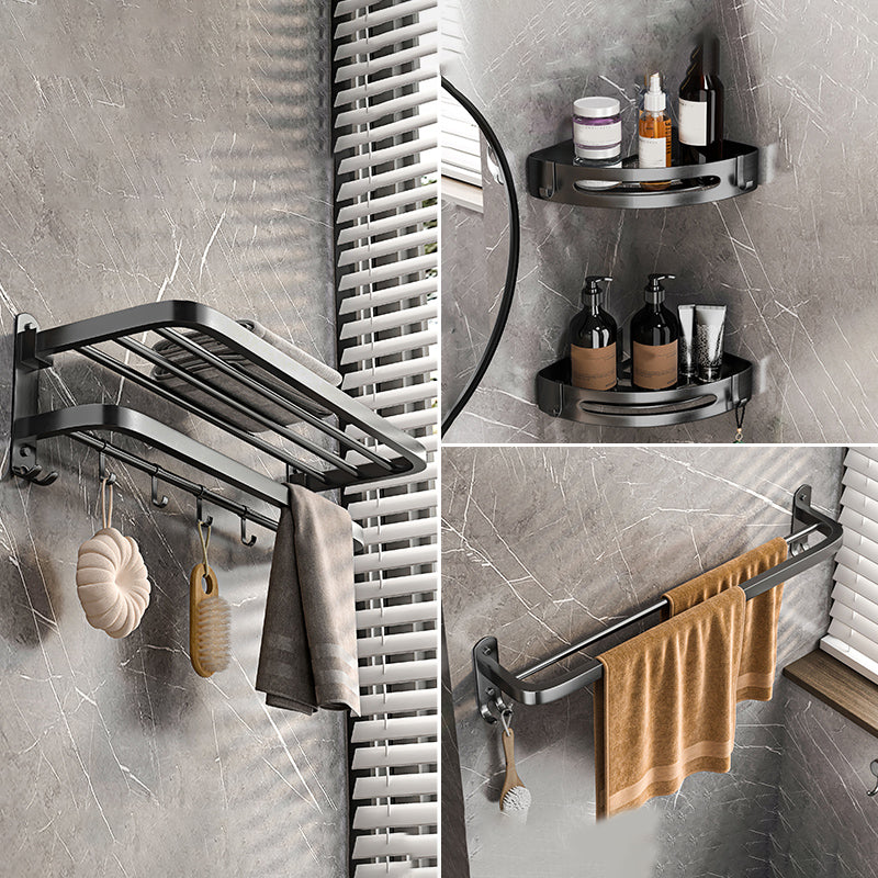 Modern Grey Bathroom Accessory Set  Bath Shelf Bath Hardware Set