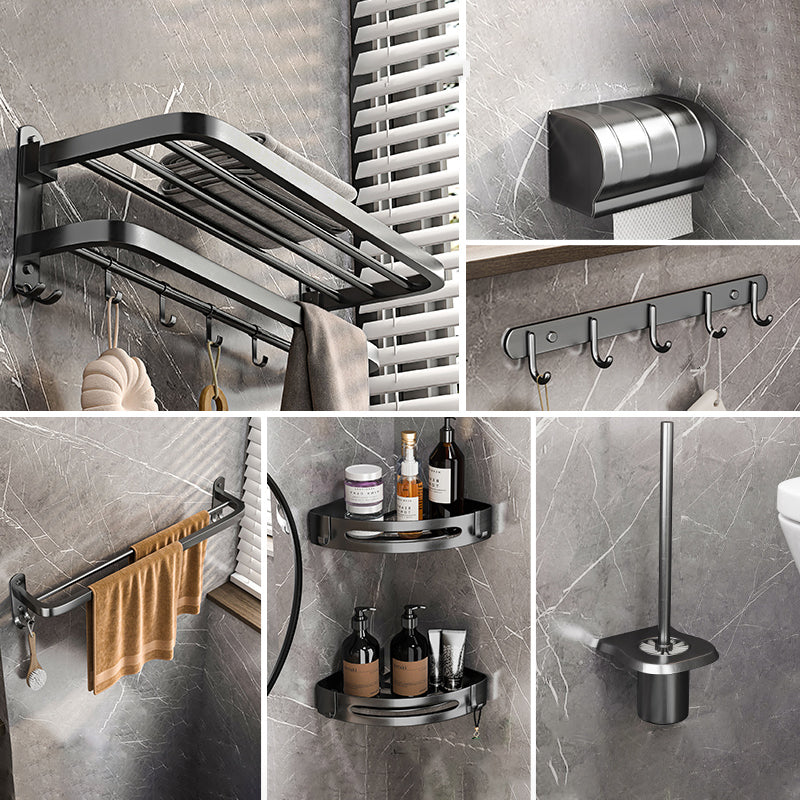 Modern Grey Bathroom Accessory Set  Bath Shelf Bath Hardware Set