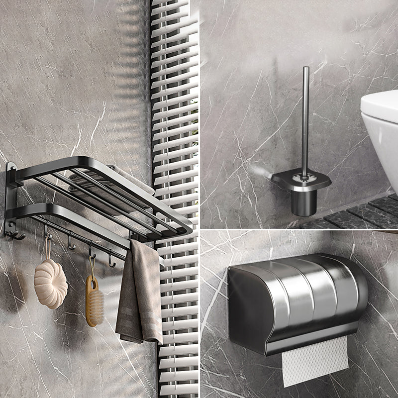 Modern Grey Bathroom Accessory Set  Bath Shelf Bath Hardware Set