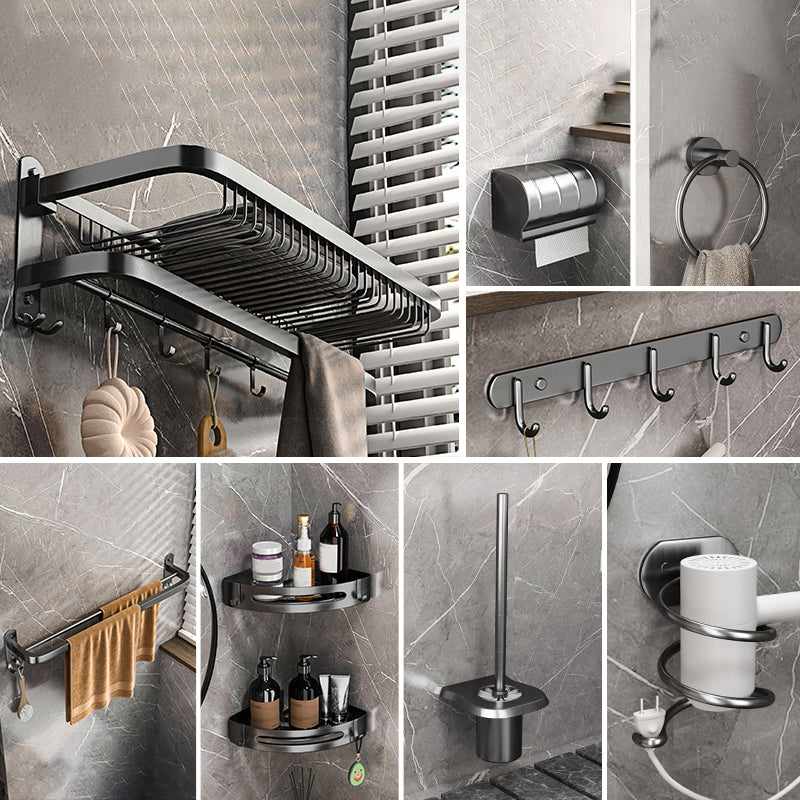 Modern Grey Bathroom Accessory Set  Bath Shelf Bath Hardware Set