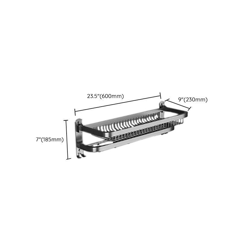 Modern Grey Bathroom Accessory Set  Bath Shelf Bath Hardware Set