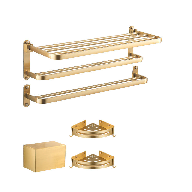 Modern Bathroom Hardware Paper Holder Bath Shelf Gold Bathroom Accessory Kit