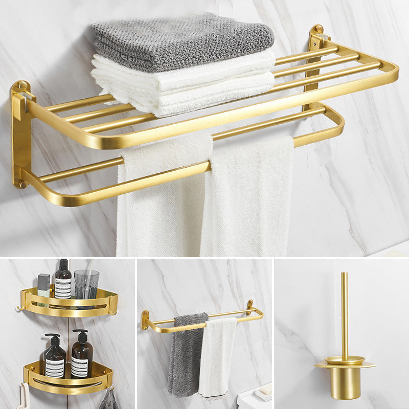 Modern Bathroom Hardware Paper Holder Bath Shelf Gold Bathroom Accessory Kit