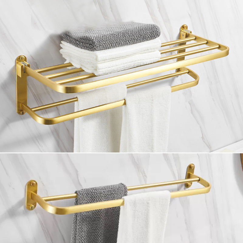 Modern Bathroom Hardware Paper Holder Bath Shelf Gold Bathroom Accessory Kit