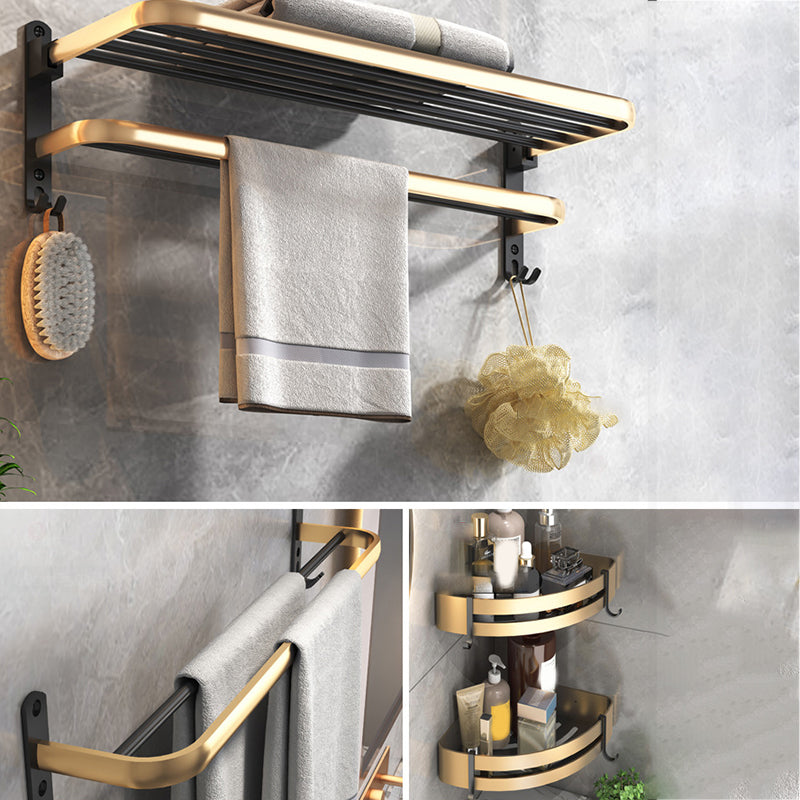 Black & Brass Bathroom Set Modern Style Bathroom Accessory As Individual Or As a Set