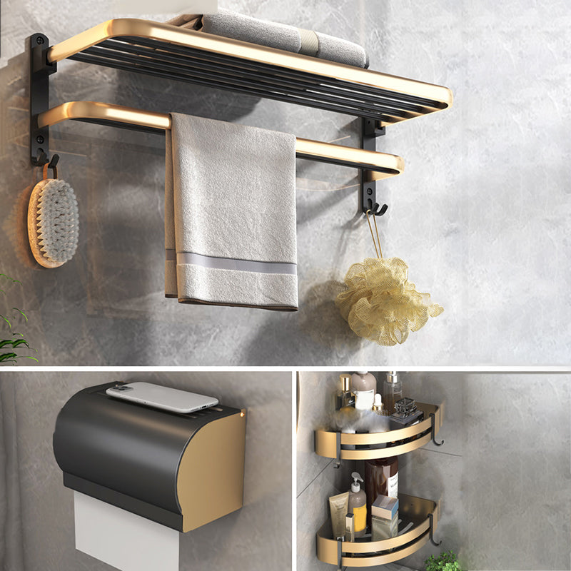 Black & Brass Bathroom Set Modern Style Bathroom Accessory As Individual Or As a Set