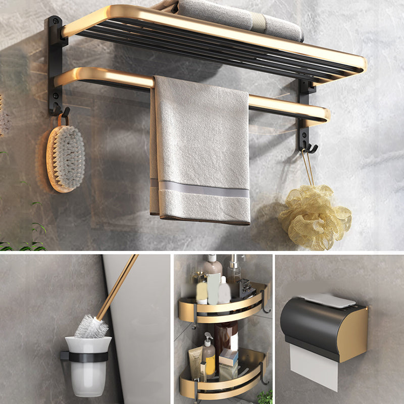 Black & Brass Bathroom Set Modern Style Bathroom Accessory As Individual Or As a Set