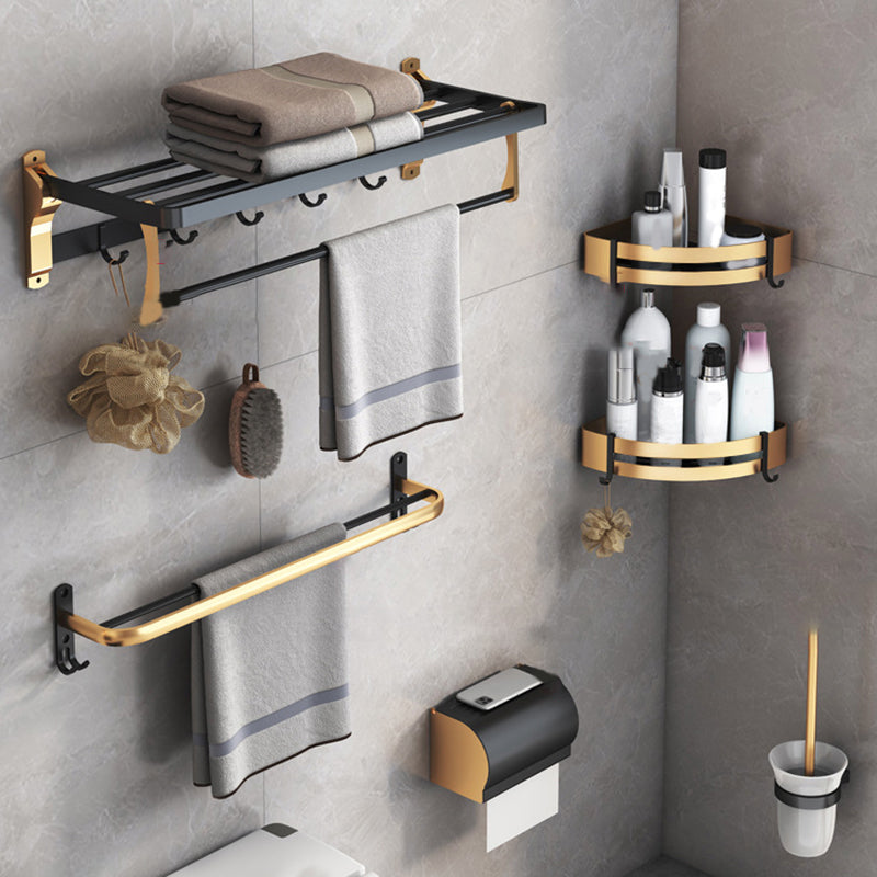 Black & Brass Bathroom Set Modern Style Bathroom Accessory As Individual Or As a Set