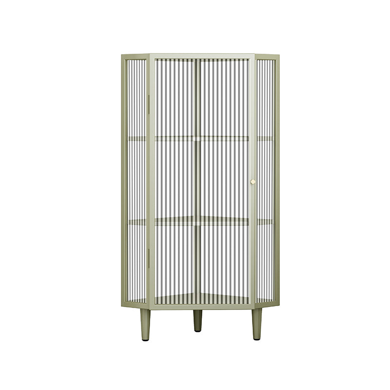 Modern China Cabinet Metal Corner Unit Storage Cabinet for Dining Room