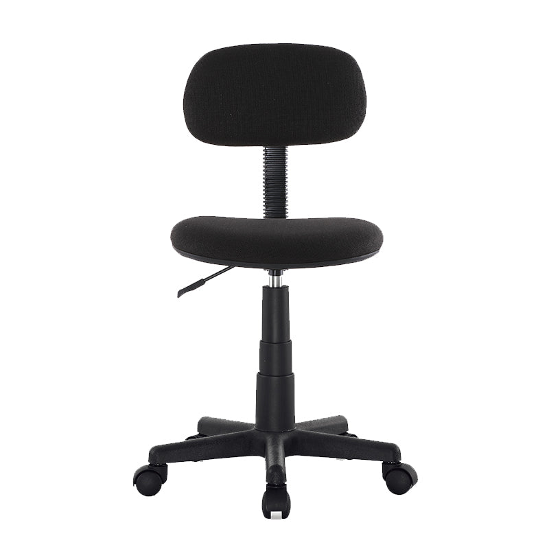 Contemporary Office Chair Adjustable Seat Height Metal Desk Chair without Arm