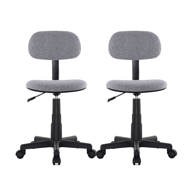 Contemporary Office Chair Adjustable Seat Height Metal Desk Chair without Arm