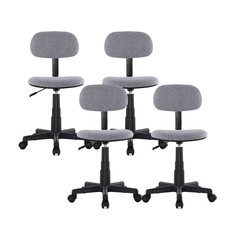 Contemporary Office Chair Adjustable Seat Height Metal Desk Chair without Arm