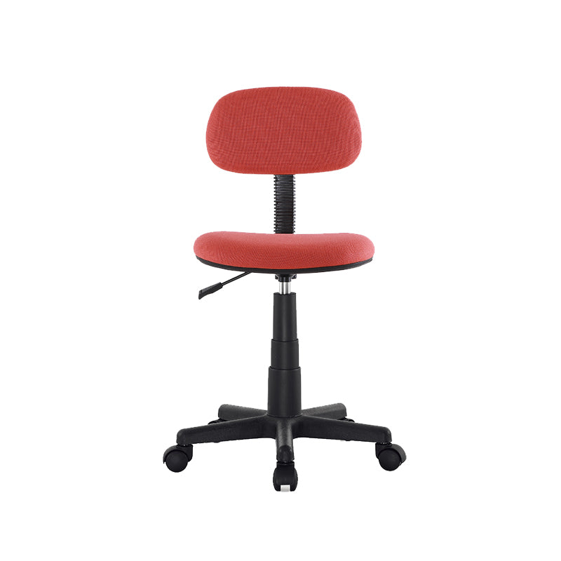 Contemporary Office Chair Adjustable Seat Height Metal Desk Chair without Arm