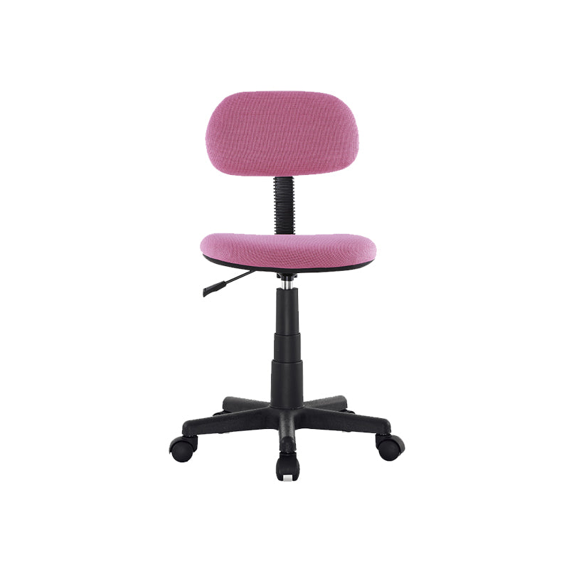 Contemporary Office Chair Adjustable Seat Height Metal Desk Chair without Arm