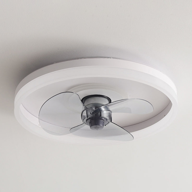 3-Blade LED Ceiling Fan Modernism White Fan with Light for Home