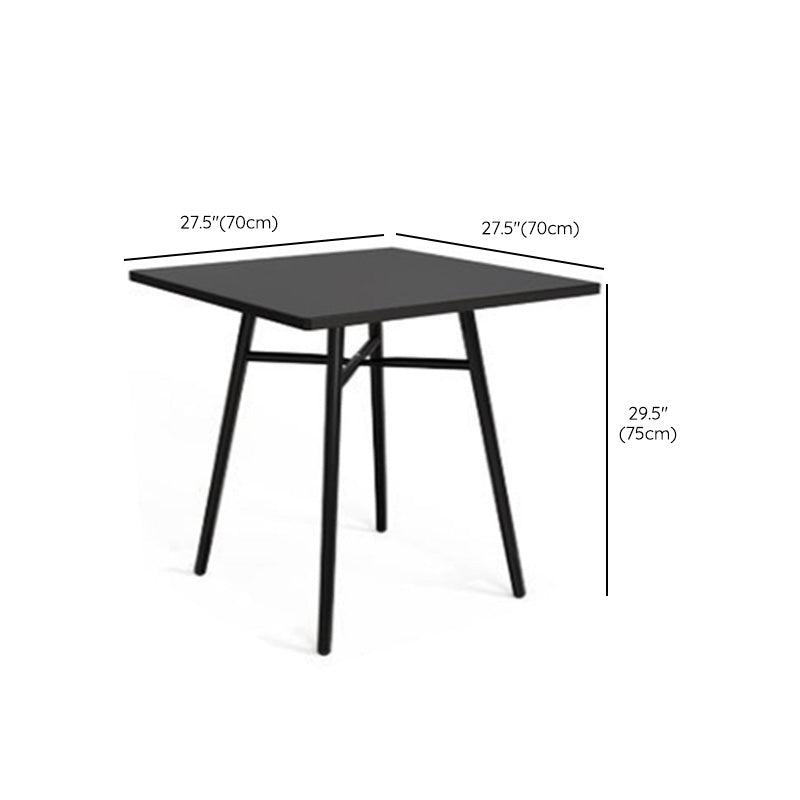 Modern Metal Patio Table No Distressing Rust Resistant Bistro Table