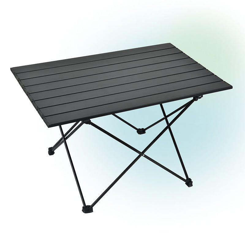 Contemporary Patio Table Metal Rectangle Foldable Camping Table