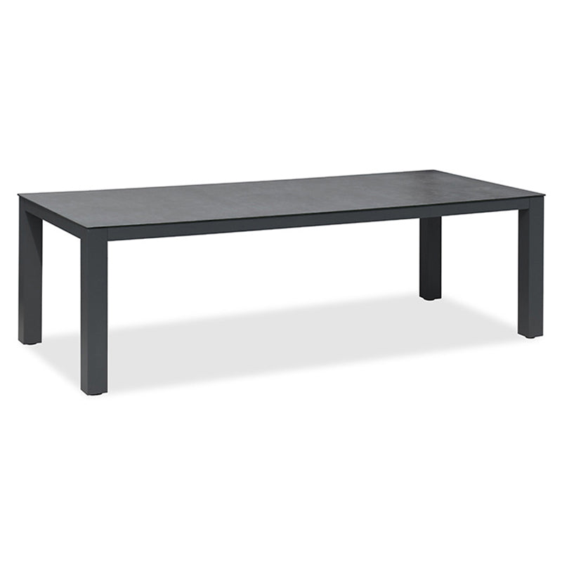 Gray Metal Industrial Dining Table Water Resistant Dining Table