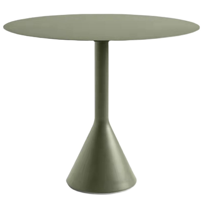 No Distressing Patio Table Contemporary Green Metal Bistro Table