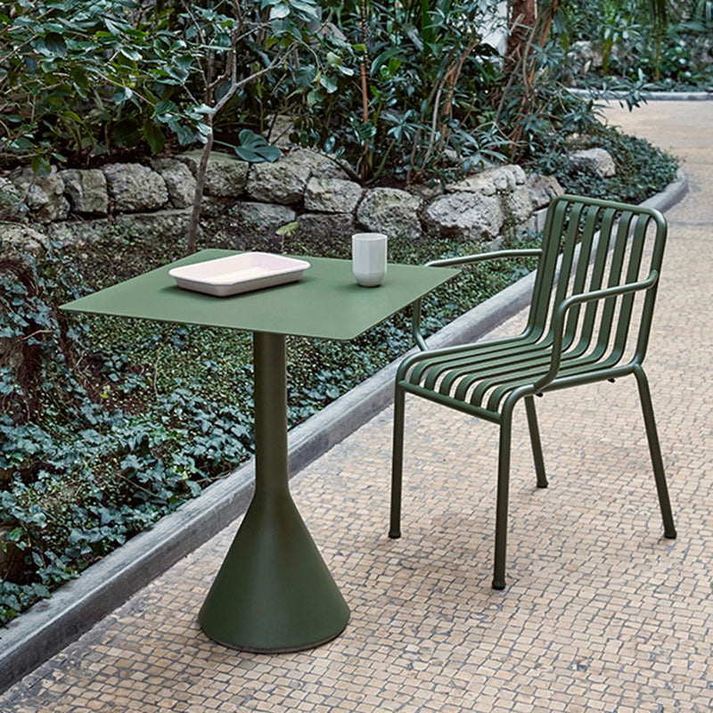 No Distressing Patio Table Contemporary Green Metal Bistro Table