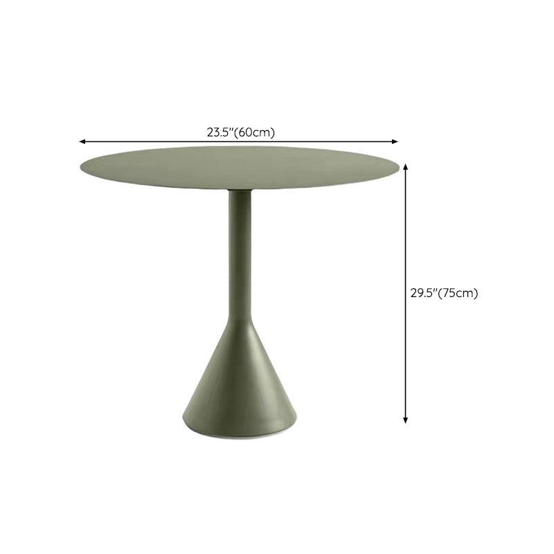 No Distressing Patio Table Contemporary Green Metal Bistro Table