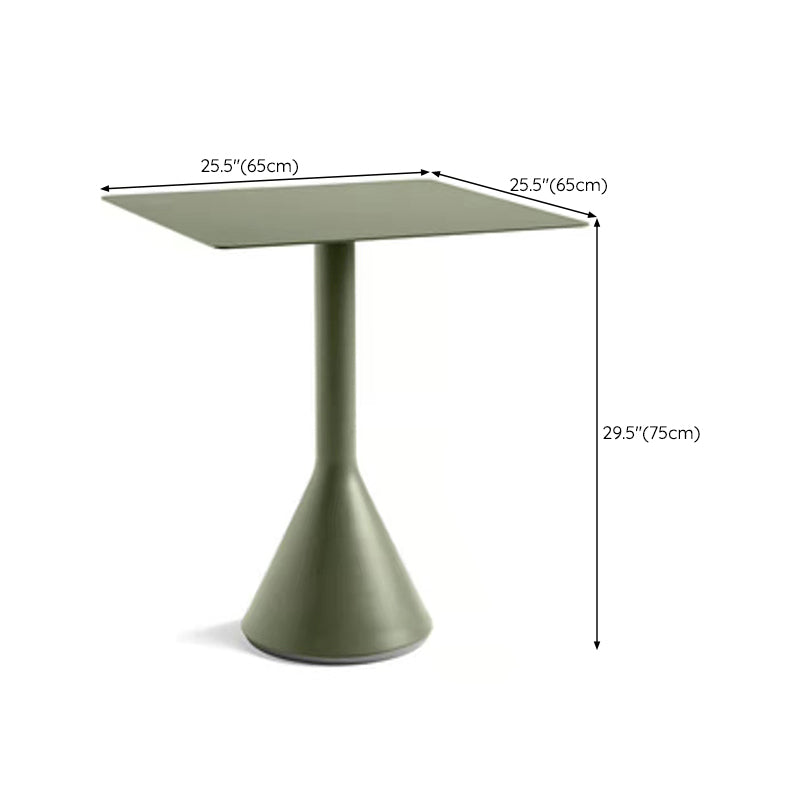 No Distressing Patio Table Contemporary Green Metal Bistro Table