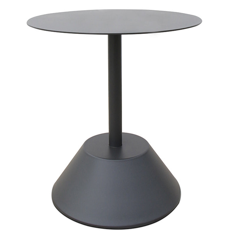 Industrial Metal Patio Table No Distressing Scratch Resistant Bistro Table