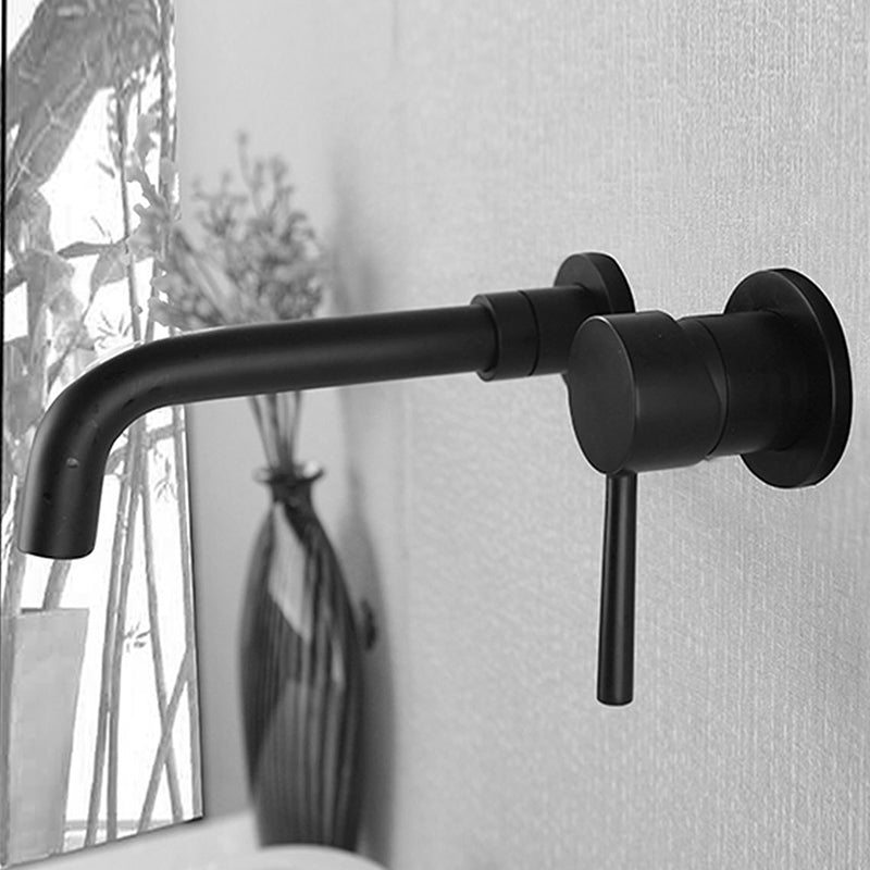 Wall Mounted Faucet Glam Style Vessel Sink Bathroom Faucet with Lever Handle