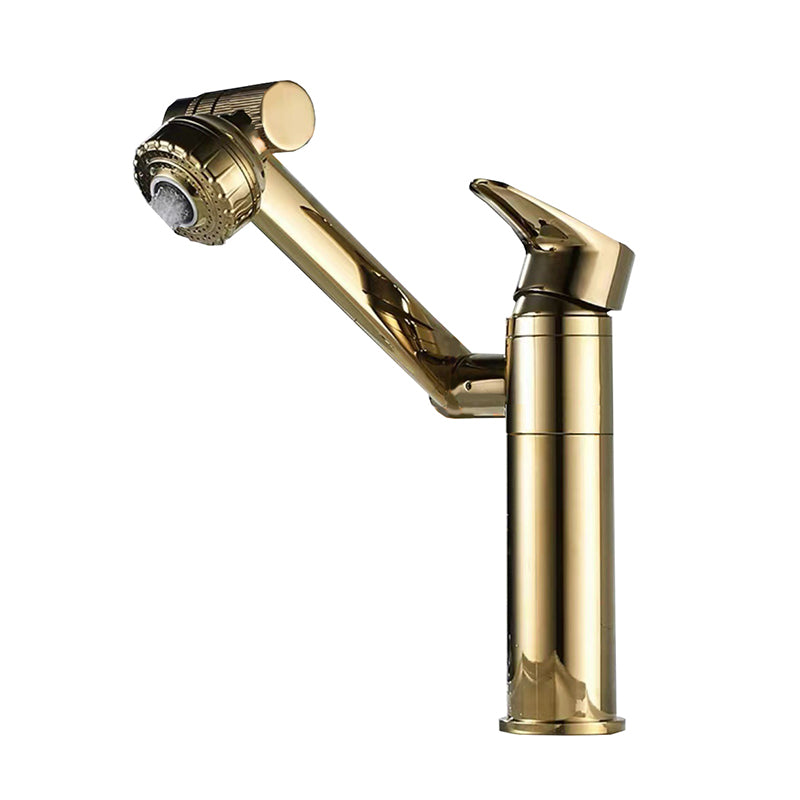 Vessel Sink Faucet Glam Style Single Lever Handle Faucet for Bathroom