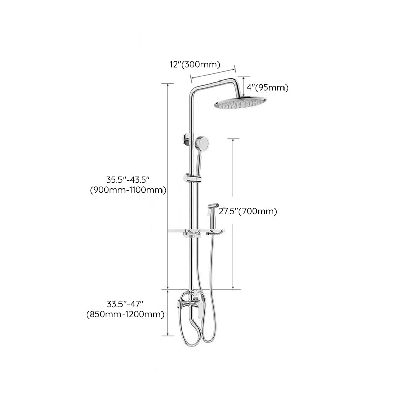 Shower Set Shower Head Pressurized Bath Bathroom Faucet Bath Stainless Steel