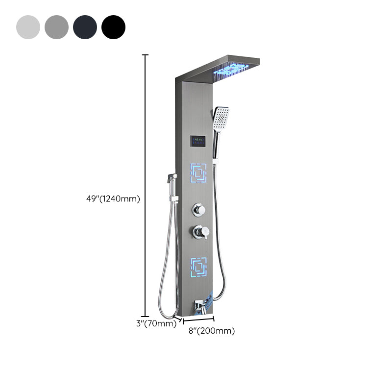 Shower Shower Set Digital Display Temperature Control Shower Wall Mounted