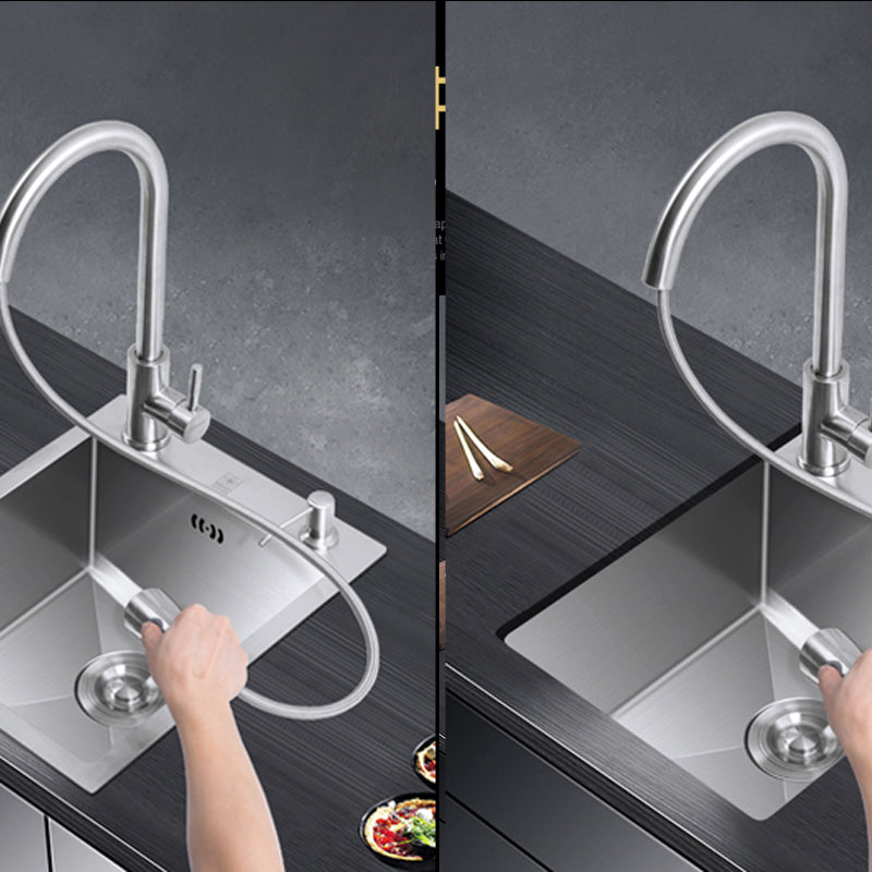 Classic Style Kitchen Sink Drop-In Stainless Steel Corrosion Resistant Kitchen Sink