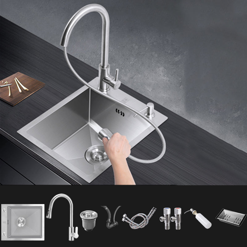 Classic Style Kitchen Sink Drop-In Stainless Steel Corrosion Resistant Kitchen Sink