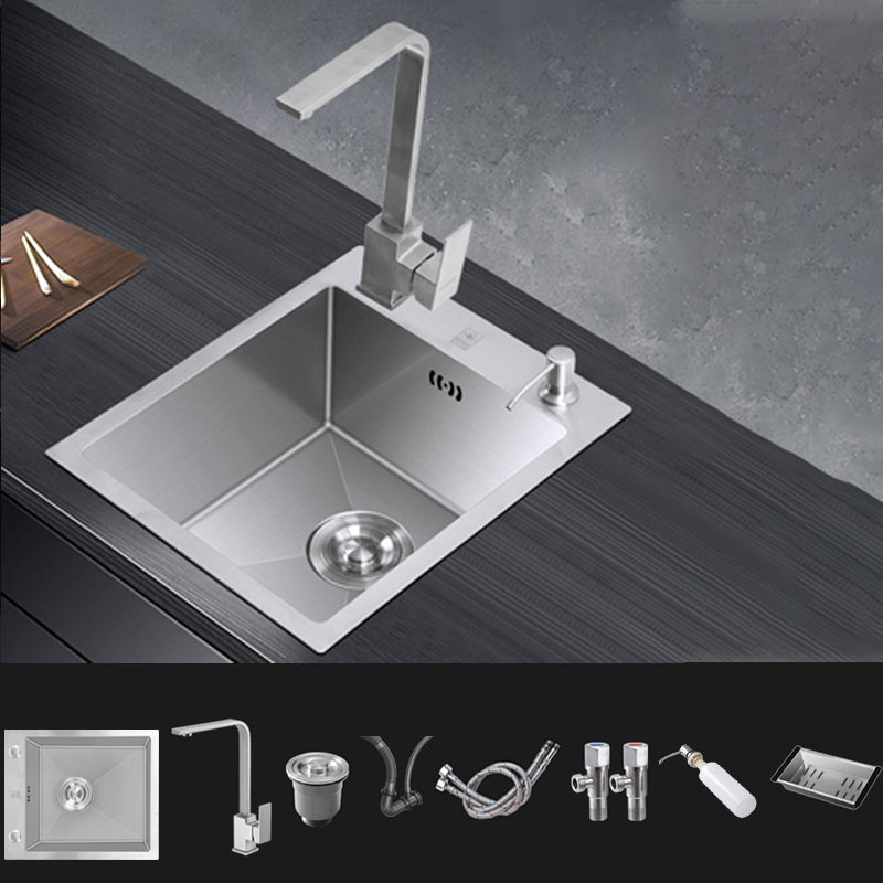 Classic Style Kitchen Sink Drop-In Stainless Steel Corrosion Resistant Kitchen Sink