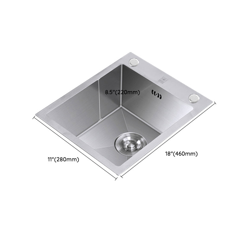 Classic Style Kitchen Sink Drop-In Stainless Steel Corrosion Resistant Kitchen Sink