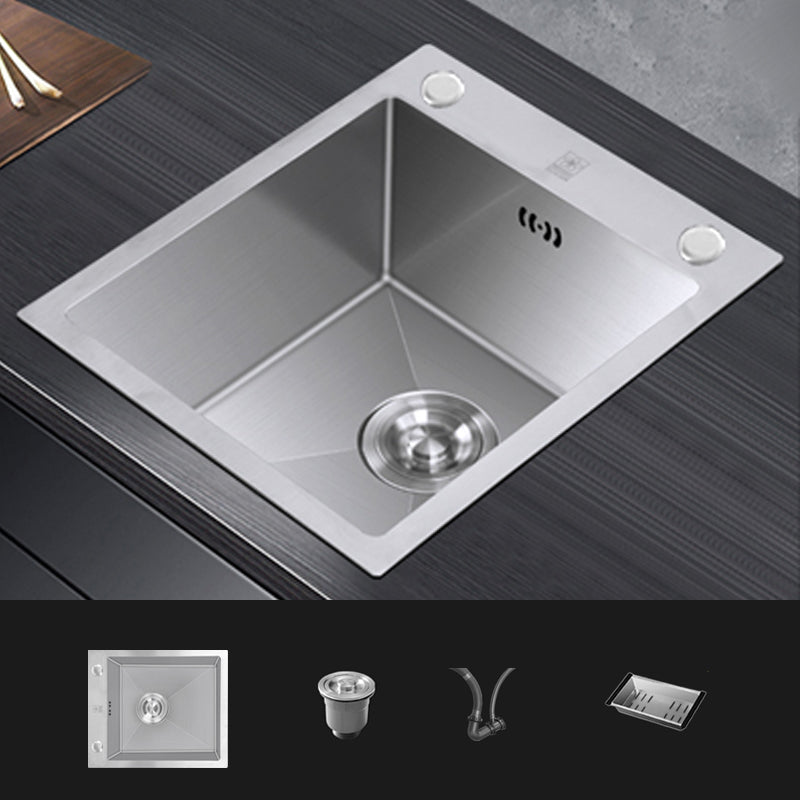 Contemporary Style Kitchen Sink Stainless Steel Rectangle Kitchen Sink