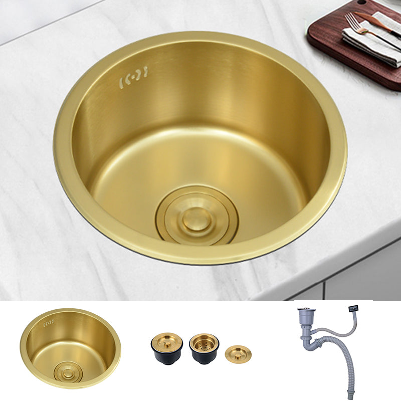 Single Bowl Kitchen Sink Stainless Steel Kitchen Sink with Round Shape