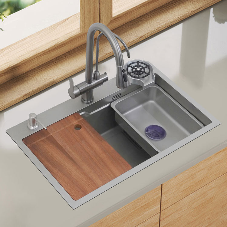 Modern Style Kitchen Sink Rectangle Shape Kitchen Sink with Single Bowl