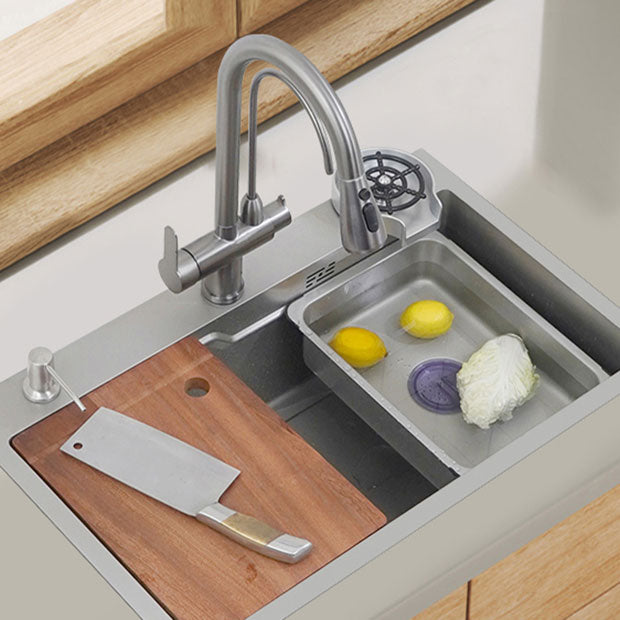 Modern Style Kitchen Sink Rectangle Shape Kitchen Sink with Single Bowl