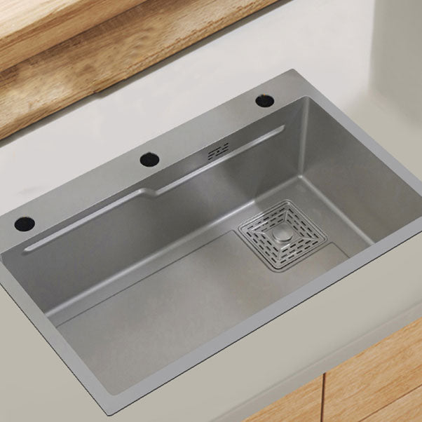 Modern Style Kitchen Sink Rectangle Shape Kitchen Sink with Single Bowl