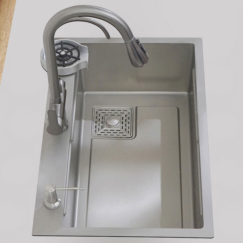 Modern Style Kitchen Sink Rectangle Shape Kitchen Sink with Single Bowl